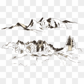 Transparent Mountain Range Png - Vector Graphics, Png Download - mountain range png