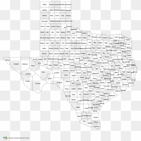 Texas State Outline Png - Texas County Map Png, Transparent Png - texas outline png