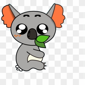 Koala Eating Leaves Svg Library - Draw A Koala Eating, HD Png Download - koala png