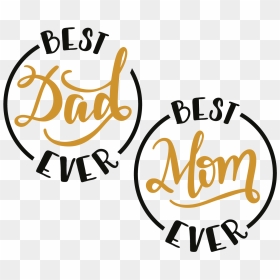 Mom And Dad Calligraphy, HD Png Download - dad png