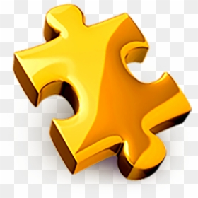 Golden Puzzle Piece Png , Png Download - Transparent Yellow Puzzle Piece, Png Download - puzzle piece png