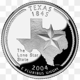 2004 Tx Proof - Texas State Quarter Coin, HD Png Download - texas outline png