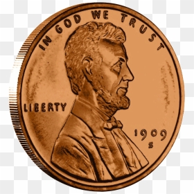 Penny Transparent Heads Up - Copper Penny, HD Png Download - penny png