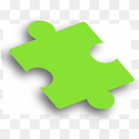Green Puzzle Piece Png Clip Arts - Colorfulness, Transparent Png - puzzle piece png