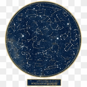 Constellation Night Sky Star Map Wall Decal Star Chart - Star Map Hd, HD Png Download - constellation png