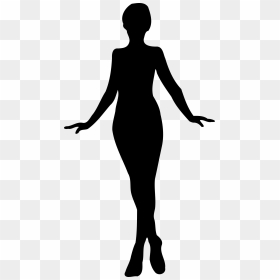 Download Free Vector Woman Silhouette - Girl Silhouette Clipart, HD Png Download - black model png