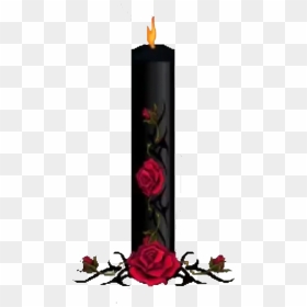 Gothic Candles Png - Candle And Roses Transparent, Png Download - candles png