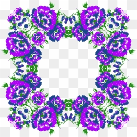 Floral Wreath Frame Variation 2 Clip Arts - Floral Design, HD Png Download - floral wreath png