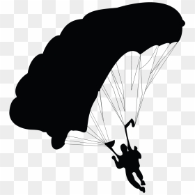 Parachute Parachuting Clip Art - Parachute Man Silhouette Png, Transparent Png - parachute png