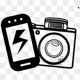 Cell Phone Camera Clipart, HD Png Download - camera flash png