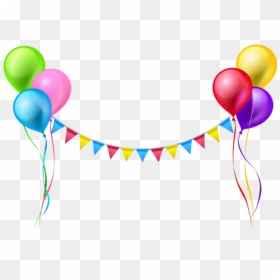 Balloon Garland Png Image - Transparent Background Birthday Balloons Png, Png Download - garland png