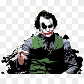 History Of The Joker - Joker Heath Ledger Png, Transparent Png - the joker png