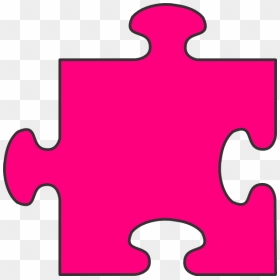 Pink Jigsaw Puzzle Piece, HD Png Download - puzzle piece png