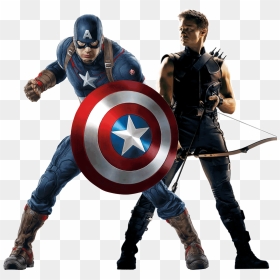 Captain America Hawkeye Png - Captain America Colour Drawing, Transparent Png - hawkeye png