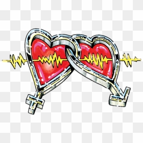 When 2 Hearts Beat - Heart, HD Png Download - heart beat png