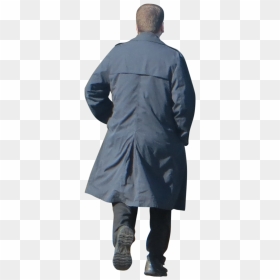 Thumb Image - Man In A Trench Coat, HD Png Download - people walking away png