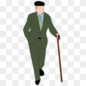 Old Man Walking - Old Man Png Vector, Transparent Png - man walking png