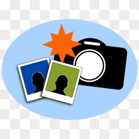 Camera And Photos Clip Art - Camera And Pictures Clipart, HD Png Download - camera flash png