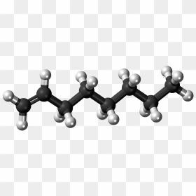 Ball And Stick Model Of Alkene, HD Png Download - black model png