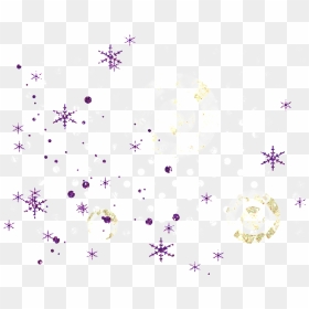 Painted Purple Small Snowflake Png Transparent - Portable Network Graphics, Png Download - snowflake png transparent