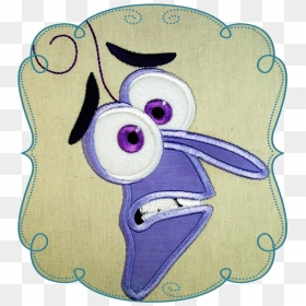 Scared Face - Bugs Bunny Applique Design, HD Png Download - scared face png