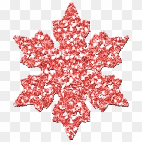 Red Glitter Snowflake Transparent, HD Png Download - page divider png
