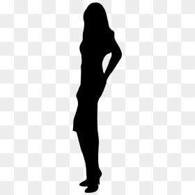 Black Woman Silhouette Clipart - Woman Full Body Silhouette, HD Png Download - black model png