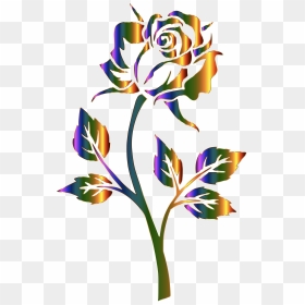 Flower Image Outline Png , Png Download - Rose Flower Clip Art, Transparent Png - rose outline png