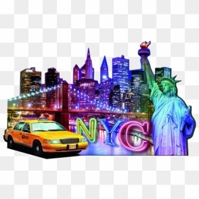 Jigsaw Puzzles New York, HD Png Download - new york skyline silhouette png