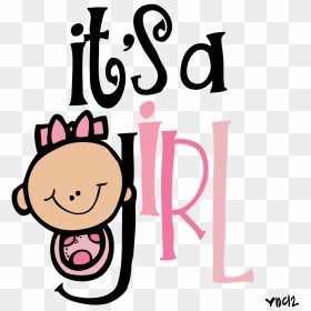 Its A Girl Clip Art, HD Png Download - baby shower png