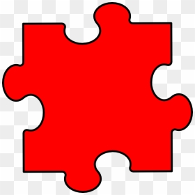 Red Puzzle Piece Clip Art At Clker - Green Puzzle Piece Clipart, HD Png Download - puzzle piece png