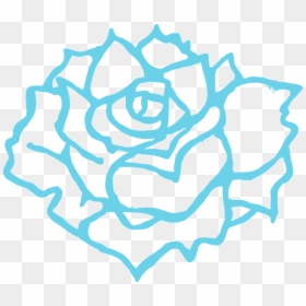 Rose Clipart Black And White Png, Transparent Png - rose outline png