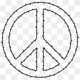 Peace Sign Of Thorns Clip Arts - Big Peace Sign, HD Png Download - thorns png