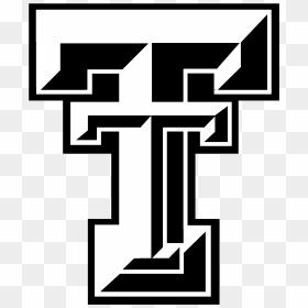 Texas Clipart Svg - Black And White Texas Tech Logo, HD Png Download - texas outline png
