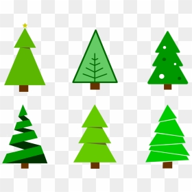 Wedding Invitation Christmas Tree - Vector Christmas Tree Graphic, HD Png Download - christmas tree vector png