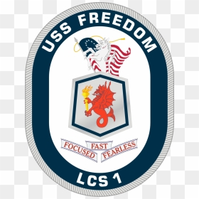 Uss Freedom Lcs 1 Crest, HD Png Download - crest png