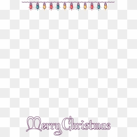 Christmas Lights Border Png Picture - Calligraphy, Transparent Png - christmas lights border png