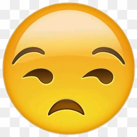 Eye Roll Emoji Png - Unamused Face Emoji, Transparent Png - eye emoji png