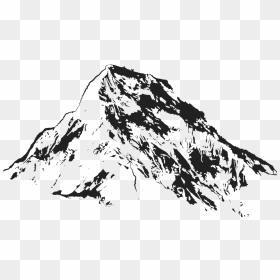 Transparent Mountain Drawing Png - Art Printmaking Black And White, Png Download - mountain range png