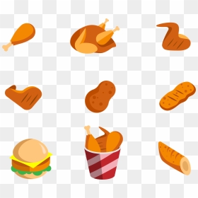 Hamburger Fried Chicken Fast Food Junk Food - Fried Chicken Logo Png, Transparent Png - chicken nugget png