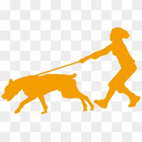 Man Walking A Dog Clipart Clip Royalty Free Library - Transparent Dog Walking Silhouette, HD Png Download - man walking png