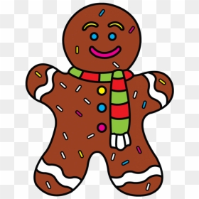 Draw Christmas Gingerbread Man, HD Png Download - gingerbread man png