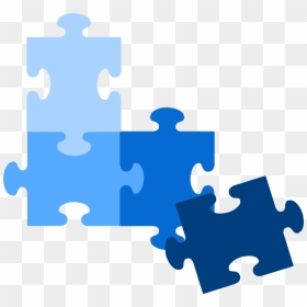 Puzzle Pieces Icon Blue Clipart - Blue Puzzle Pieces Clipart, HD Png Download - puzzle piece png