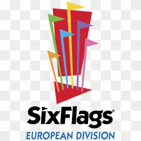 Six Flags European Division Logo Png Transparent - Six Flags Over Georgia Vertical Logo, Png Download - the division logo png