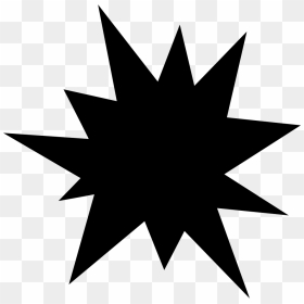 Star Of Black Irregular Shape - Attack Icon, HD Png Download - black star png