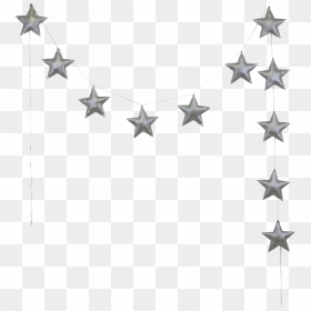 Star Garland Png Picture - Philadelphia 76ers Stars Logo, Transparent Png - black star png