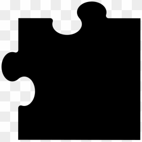 Black Corner Puzzle Piece, HD Png Download - puzzle piece png