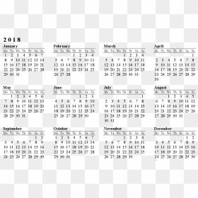 Download 2018 Calendar Png Photo Image - Calendar Hd Images 2018, Transparent Png - 2018 calendar png