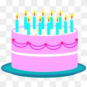 Free Birthday Candles Clipart Photo - Birthday Cake Clip Art, HD Png Download - birthday candle png