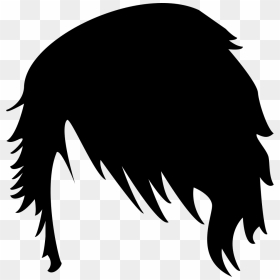 Short Dark Male Hair Shape - Emo Hair Transparent Background, HD Png Download - men hair png